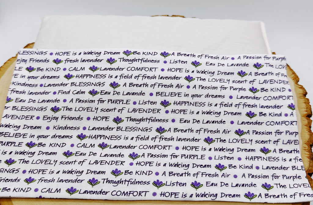 Handmade Natural Weighted Lavender Eye Pillow for Yoga, Headache Relief, Washable Cover, Lavender Inspiration