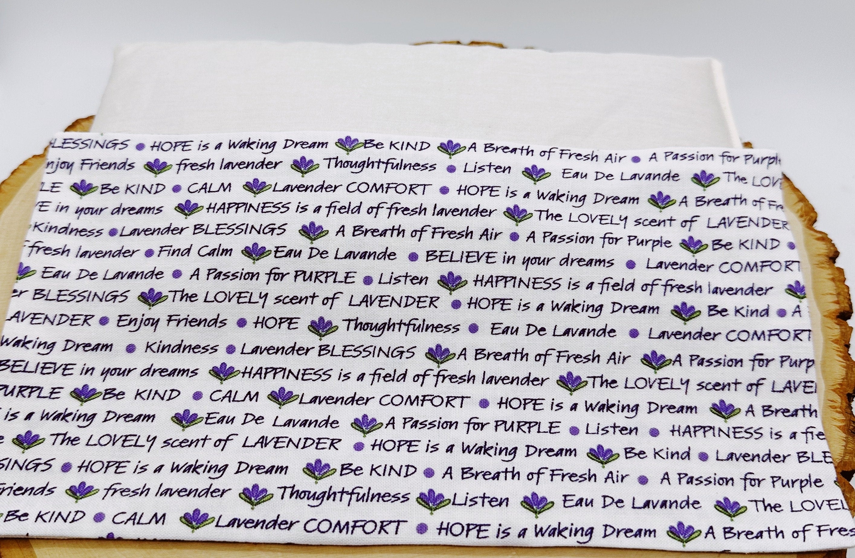 Handmade Natural Weighted Lavender Eye Pillow for Yoga, Headache Relief, Washable Cover, Lavender Inspiration