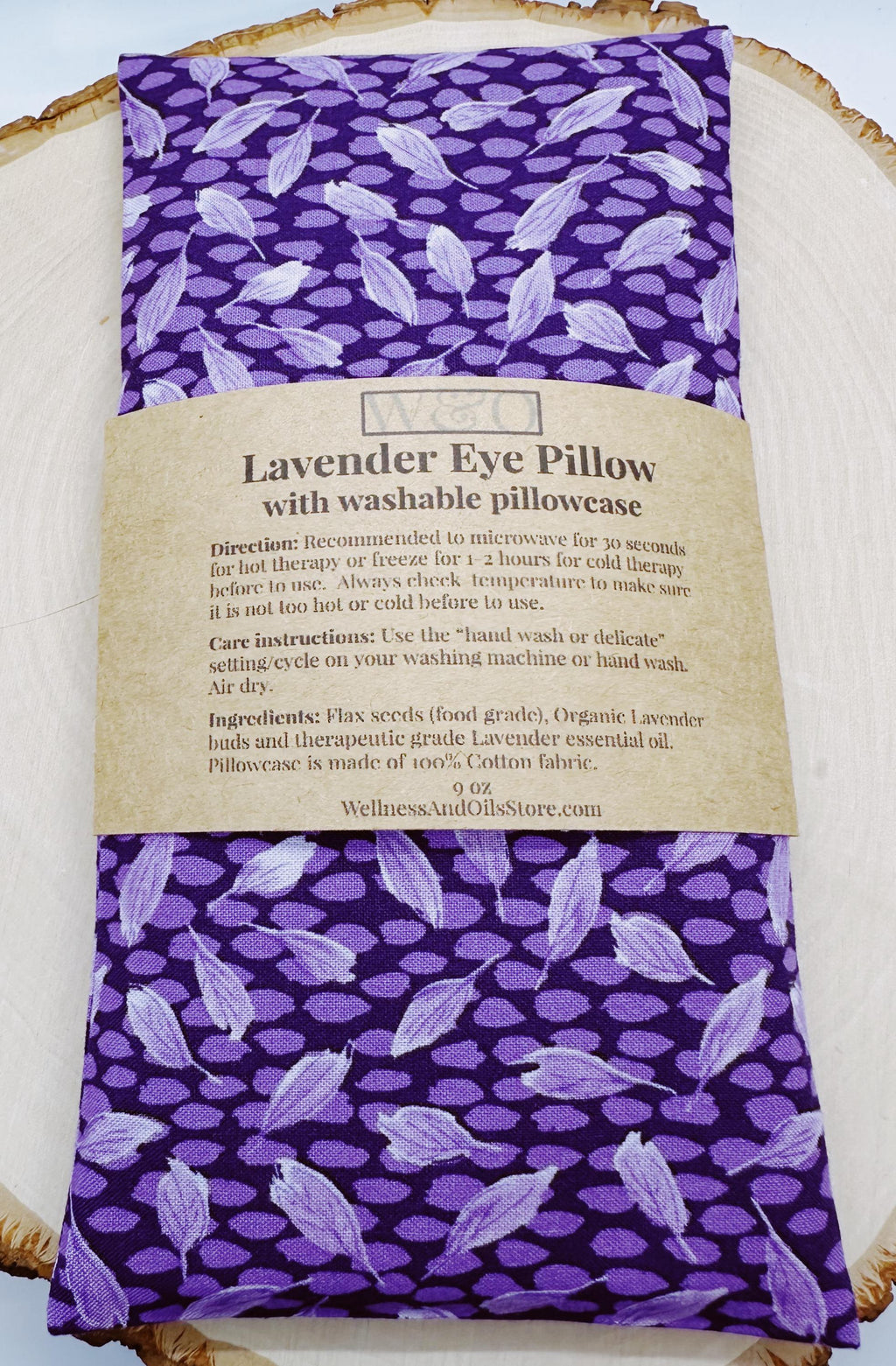 Handmade Lavender Eye Pillow: Weighted Cotton, Headache & Stress Relief