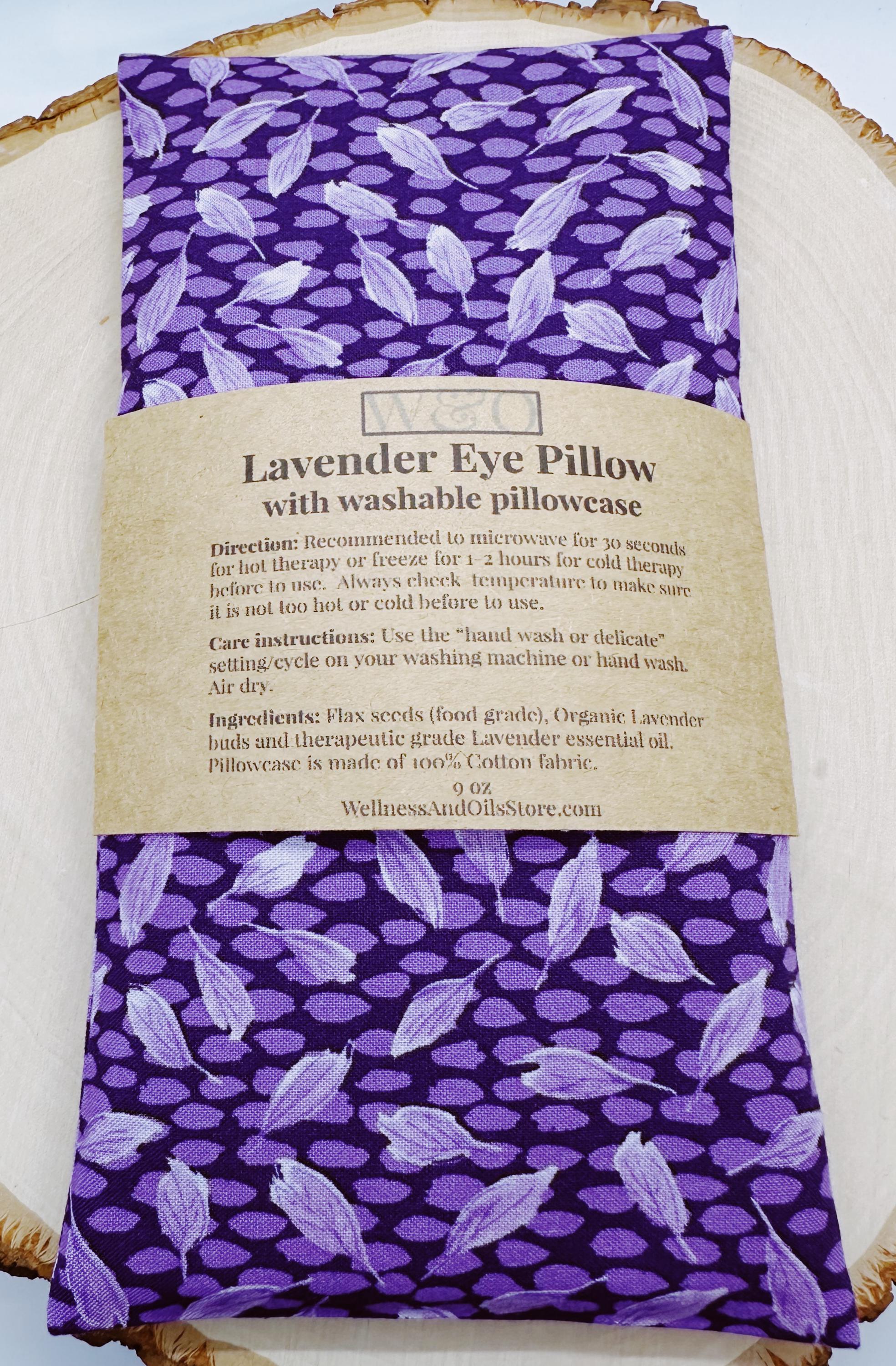 Handmade Lavender Eye Pillow: Weighted Cotton, Headache & Stress Relief