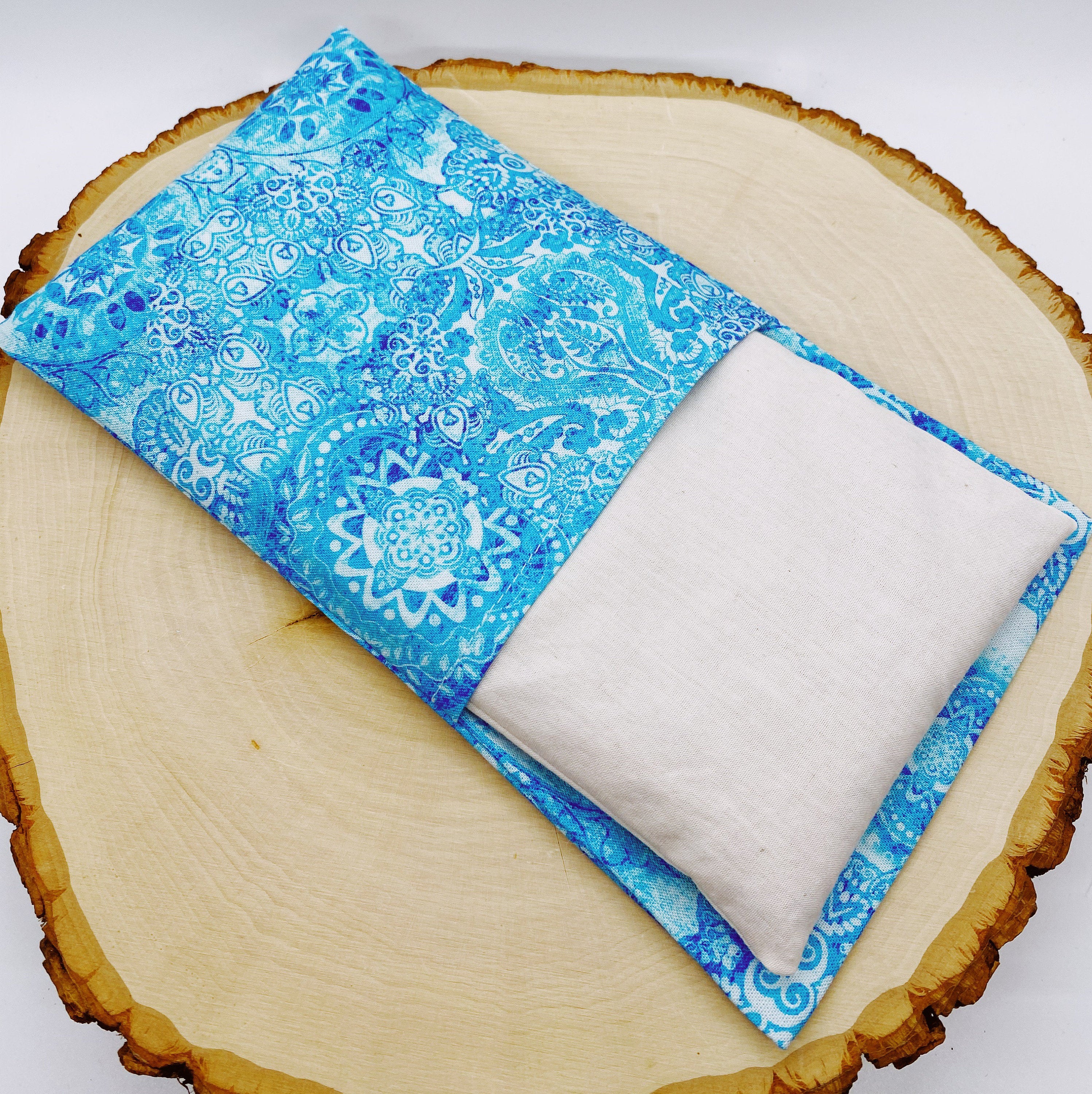 Lavender Eye Pillow: Weighted Flax Seed, Washable Cotton Cover