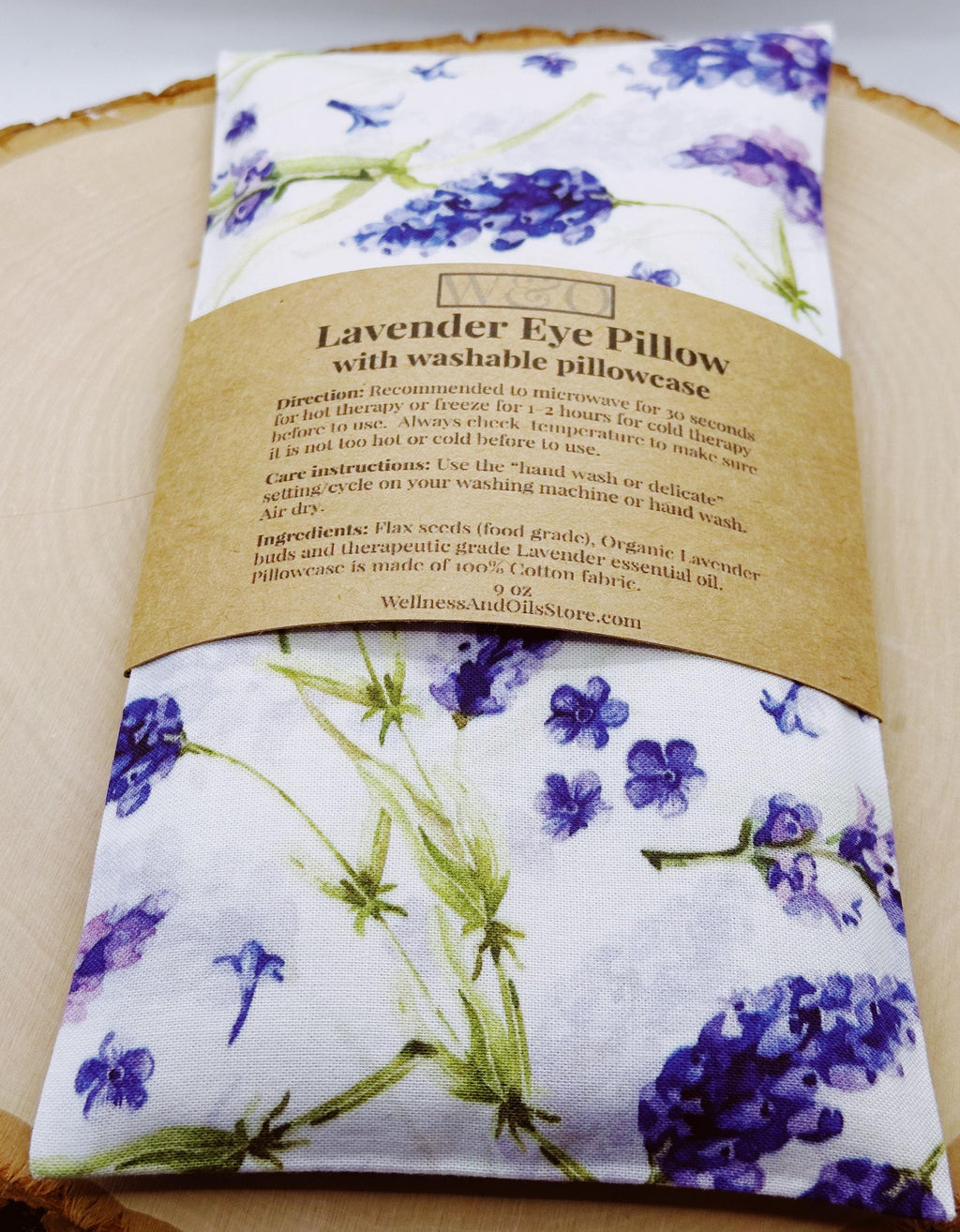 Handmade Lavender Eye Pillow: Weighted Cotton, Headache & Stress Relief