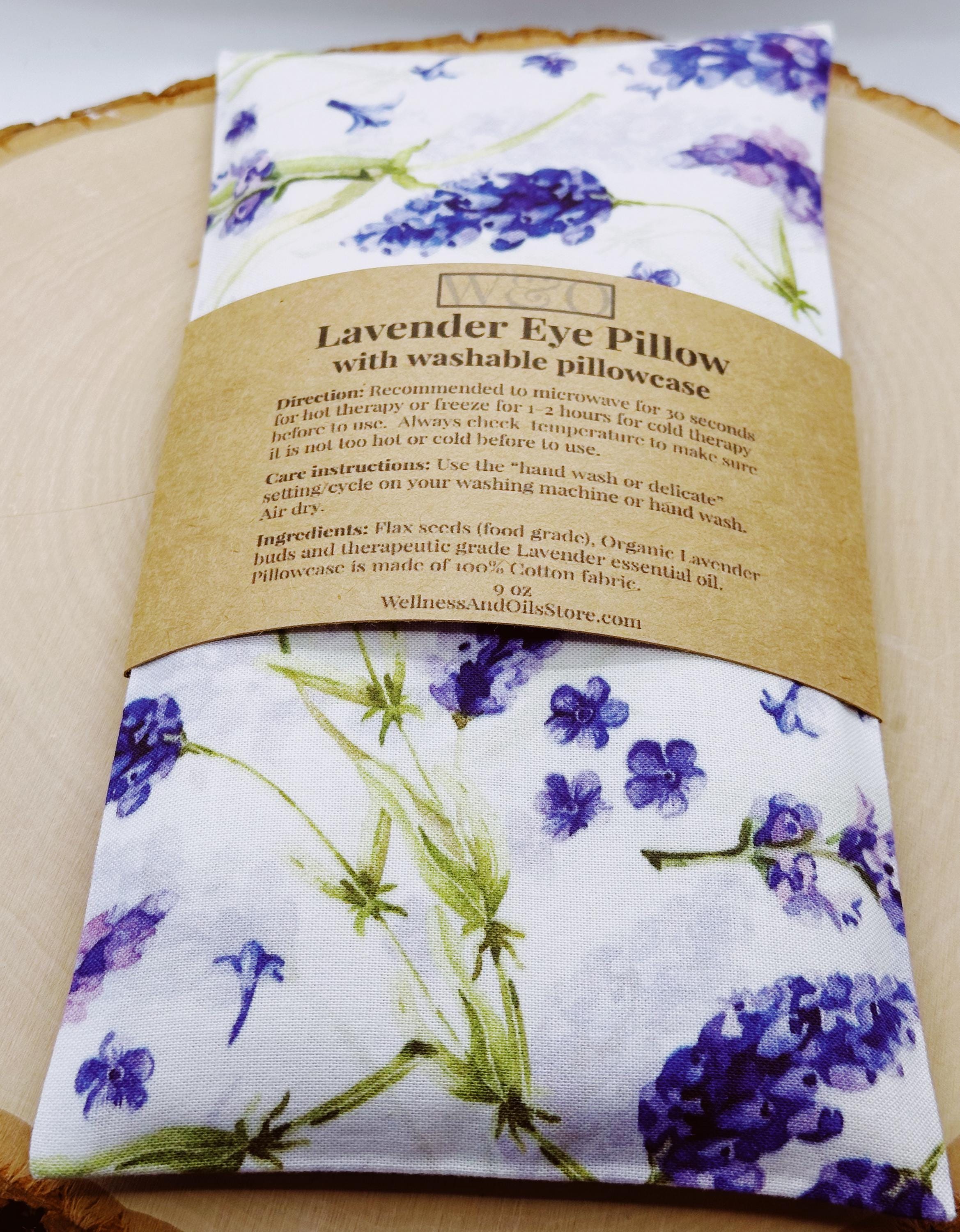 Handmade Lavender Eye Pillow: Weighted Cotton, Headache & Stress Relief