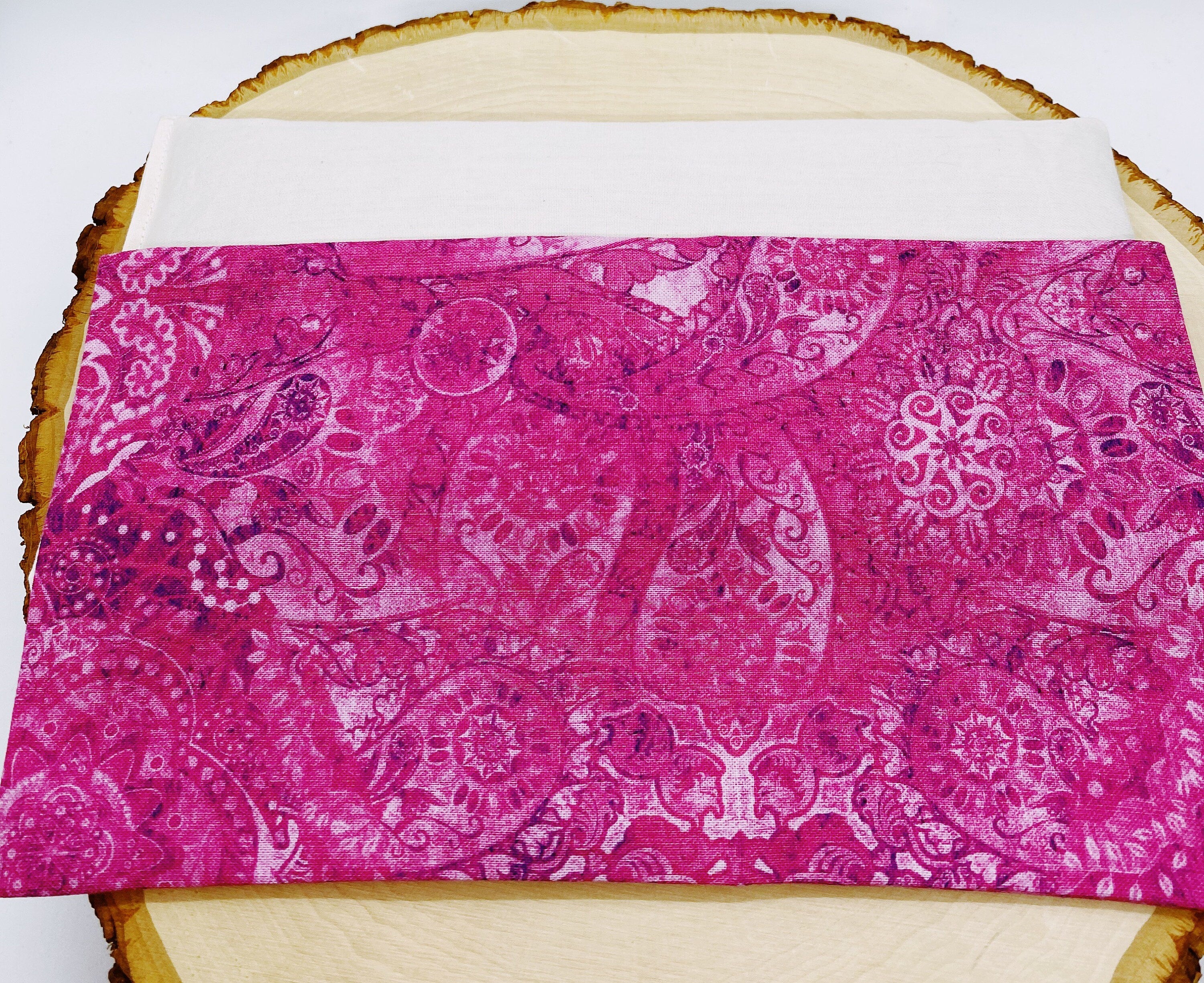 Lavender Eye Pillow: Weighted Flax Seed, Washable Cotton Cover