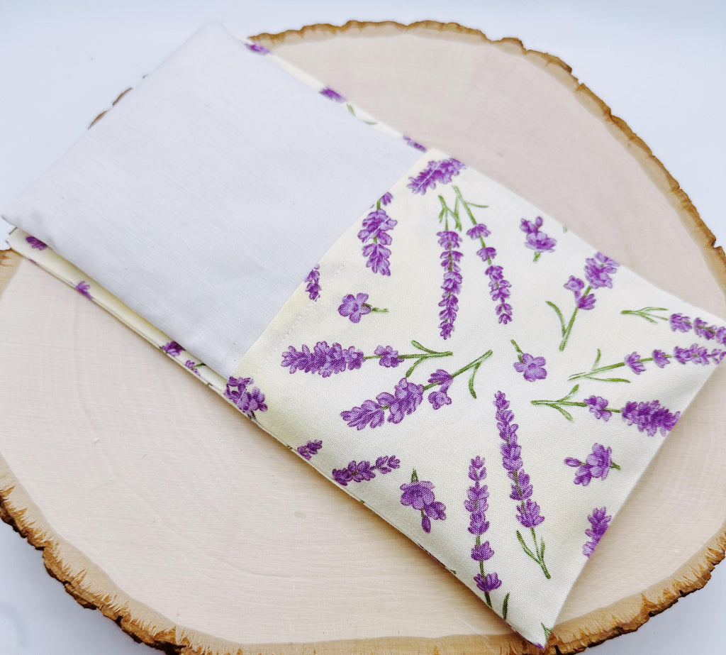 Handmade Lavender Eye Pillow: Weighted Aromatherapy, Washable Cover