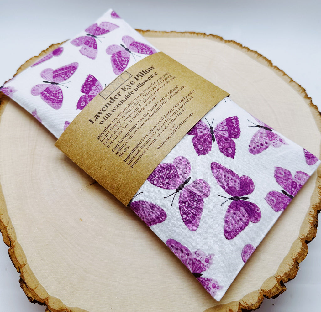 Lavender Eye Pillow and Essential Oil Duo for Aromatherapy and Relaxation