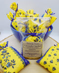 Set of 3 Handmade Provençal Lavender Sachet, French Cotton Drawer Freshener, 3 color options