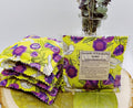 Handmade Lavender Eucalyptus Sachet infused with Essential Oils  - Pansy Posies Green