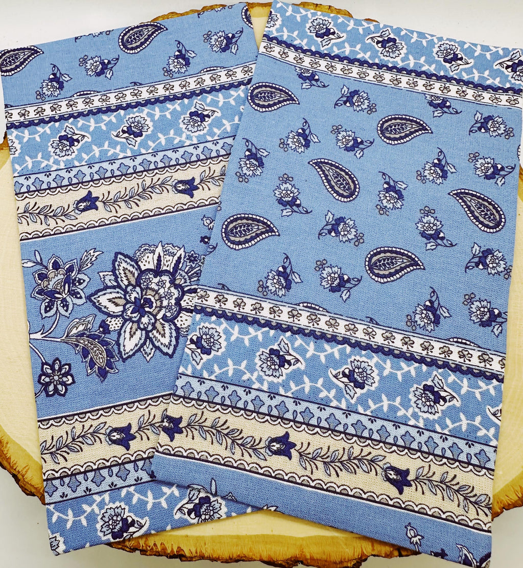 Handmade Lavender Eye Pillow: Weighted Cotton, Headache & Stress Relief, Provencal Blue