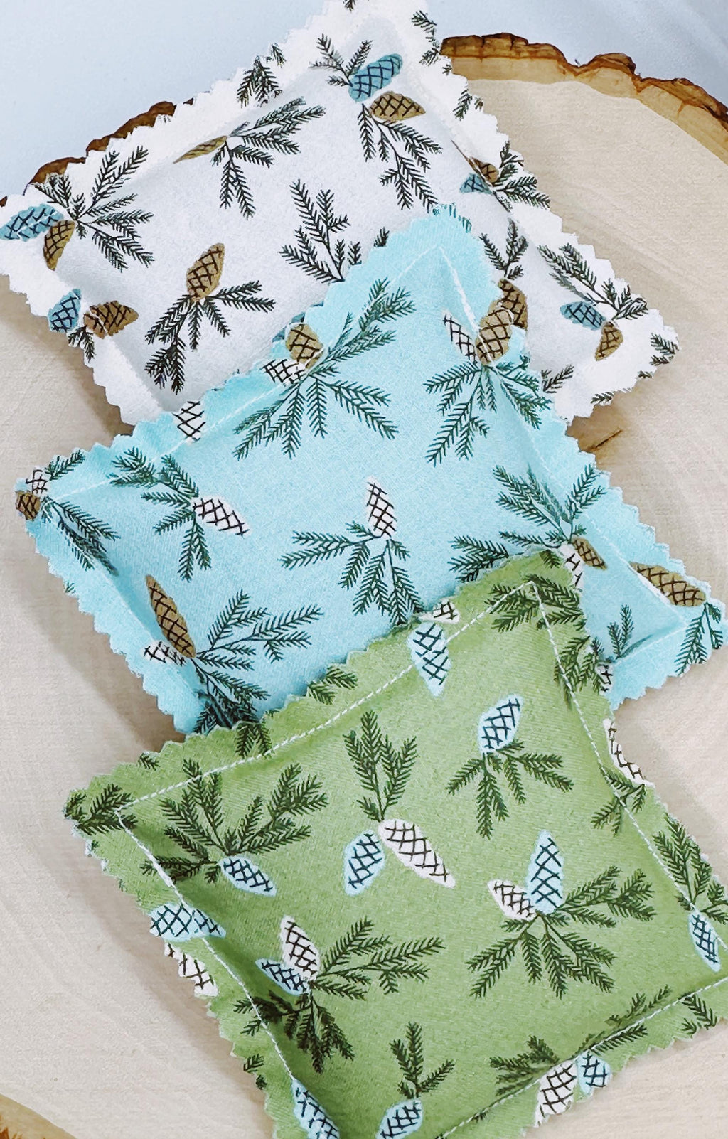 Balsam Fir Sachet Set: Essential Oils, Natural Freshener