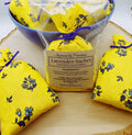 Handmade Provençal Lavender Sachet, French Cotton Drawer Freshener, Flowers Yellow