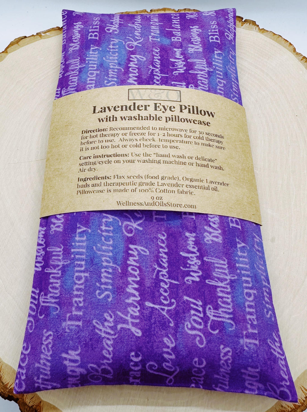 Handmade Lavender Eye Pillow: Weighted Cotton, Headache & Stress Relief