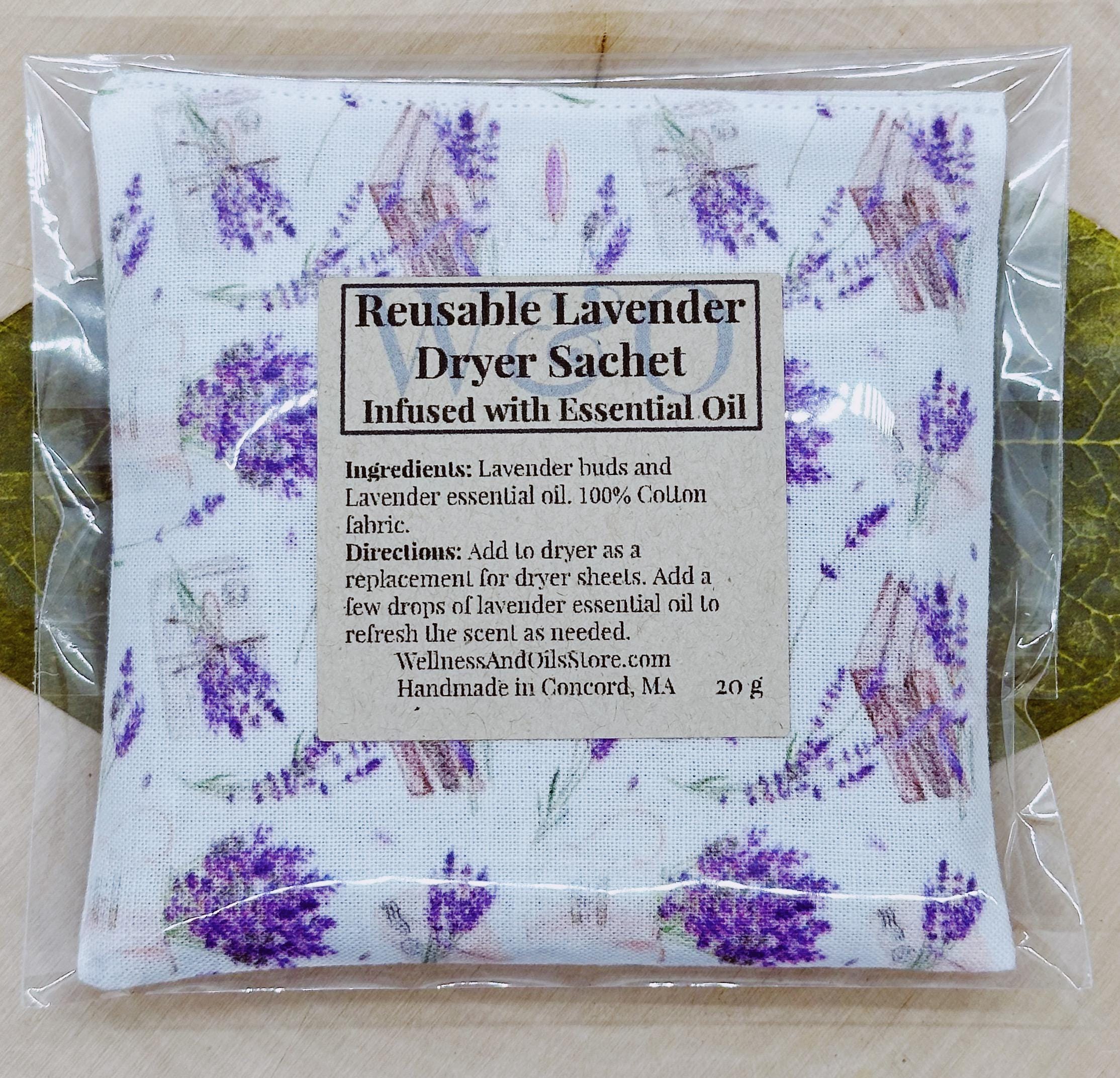 Lavender Dryer Sachet: Reusable Aromatherapy Bag, Eco-Friendly Laundry