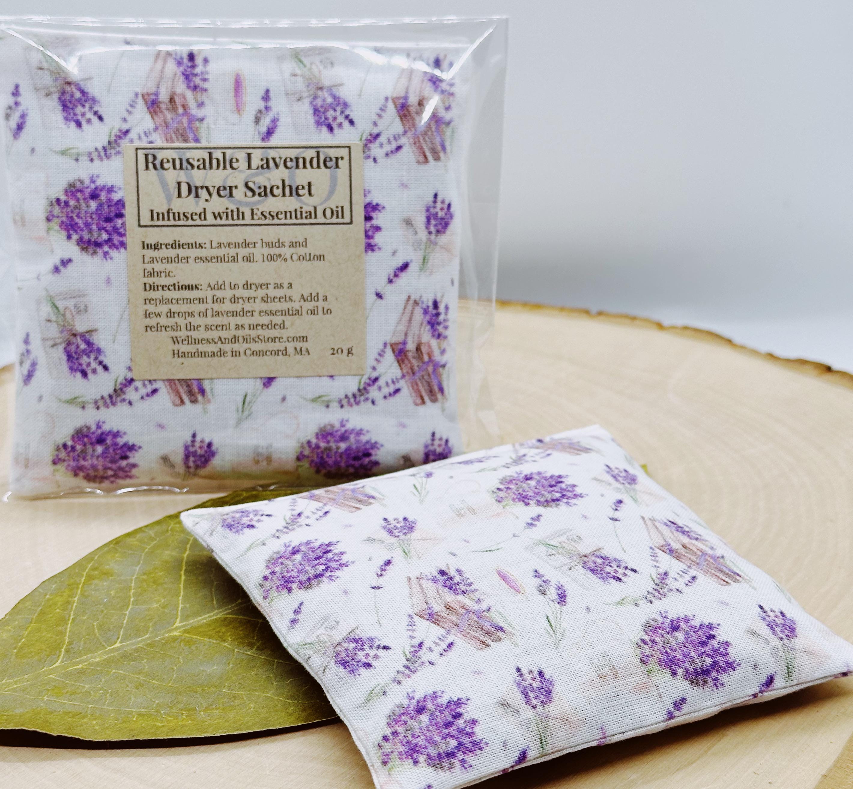 Lavender Dryer Sachet: Reusable Aromatherapy Bag, Eco-Friendly Laundry