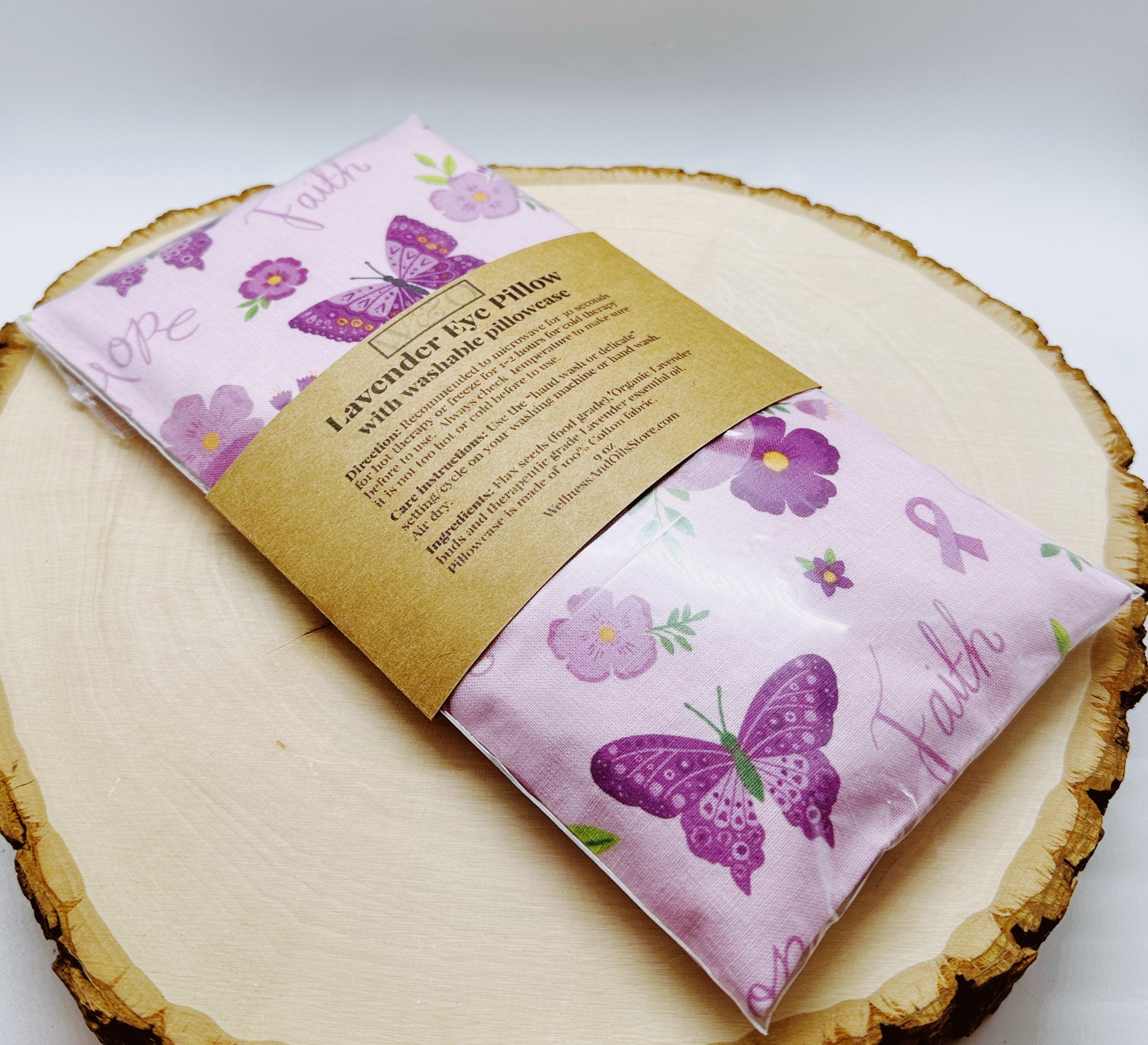 Handmade Lavender Eye Pillow: Weighted Aromatherapy, Headache Relief