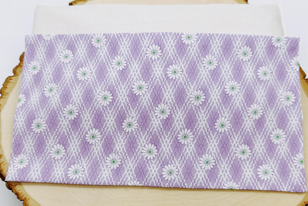 Handmade Lavender Eye Pillow: Weighted Flax Seed, Washable Cotton Cover
