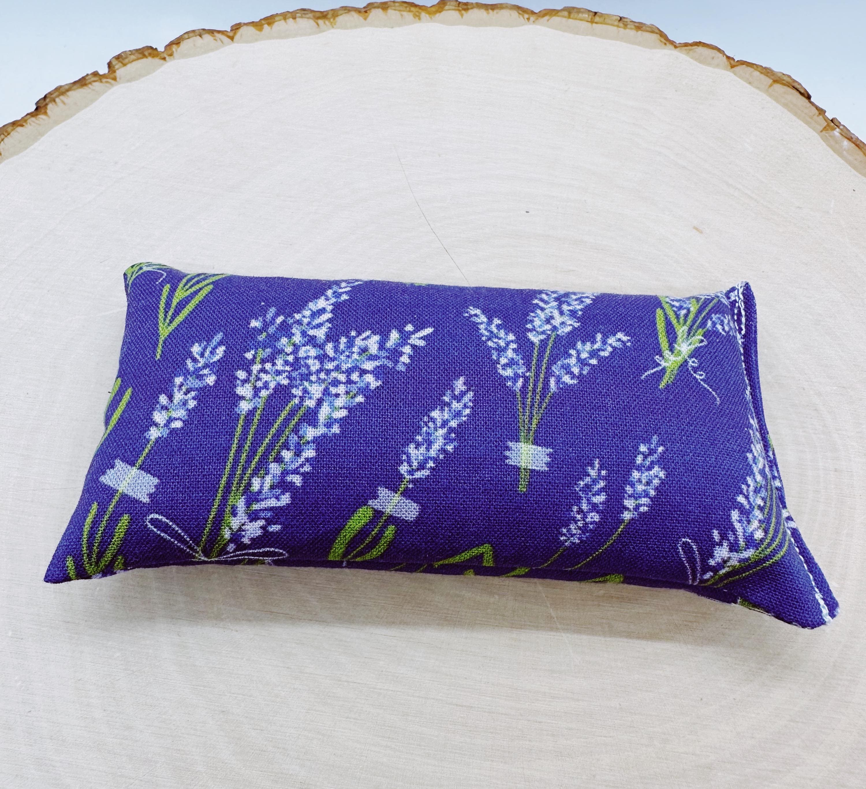 Lavender Calm Pillow, Stress Relief Aromatherapy, Hand Pillow, Lavender Field Blue