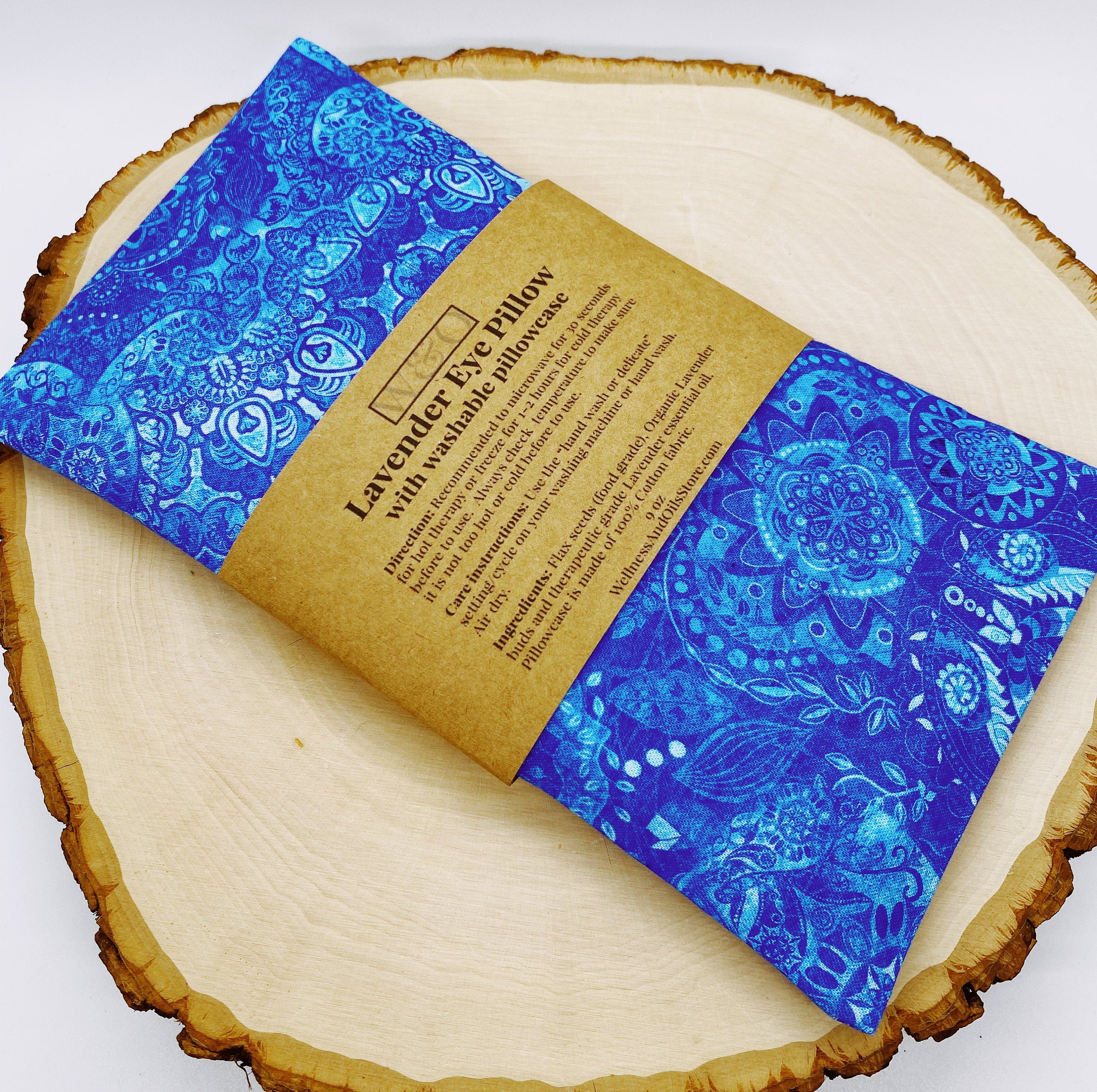 Lavender Eye Pillow and Essential Oil Duo for Aromatherapy and Relaxation