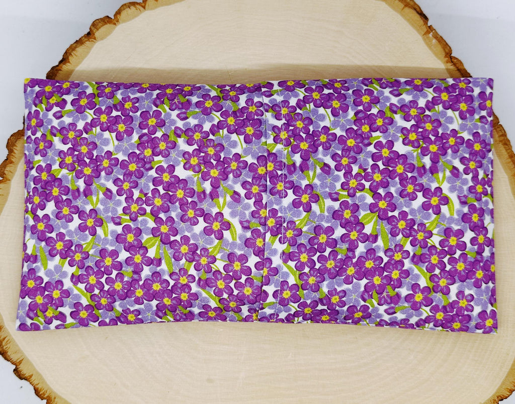 Handmade Lavender Eye Pillow: Weighted Cotton, Headache & Stress Relief, Forget Me Not