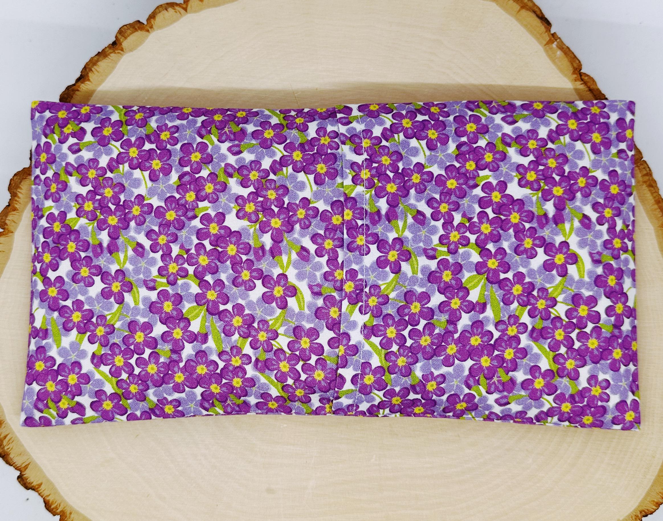 Handmade Lavender Eye Pillow: Weighted Cotton, Headache & Stress Relief, Forget Me Not