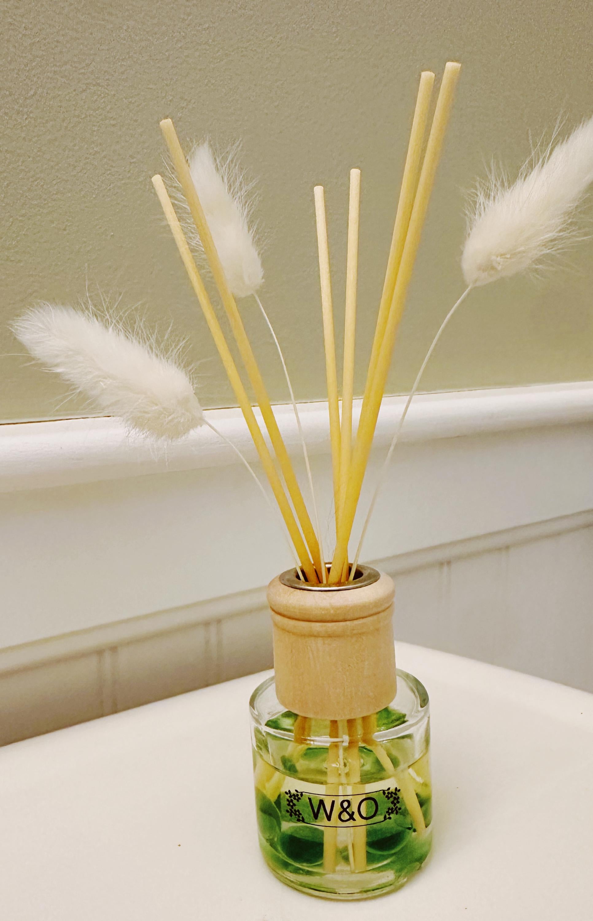 Reed Diffuser Cucumber Citrus Mint - Spa Scent Eco-friendly Essential Oils Fragrance