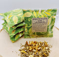 Handmade Balsam Fir and Lemon Essential Oil Sachet Pillow with Yellow Leaves 4x4 inches