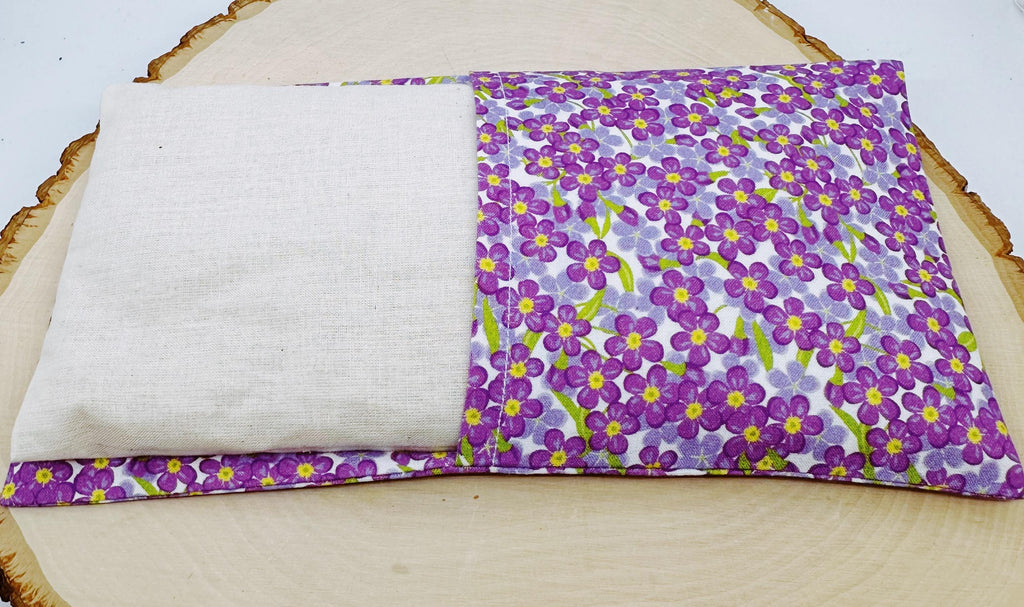 Handmade Lavender Eye Pillow: Weighted Cotton, Headache & Stress Relief, Forget Me Not