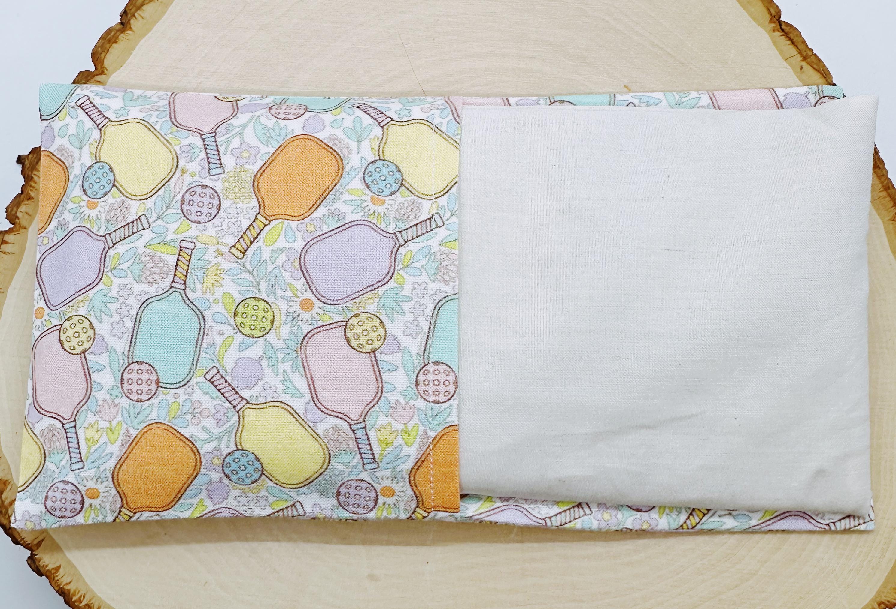 Pickleball Garden Lavender Eye Pillow: Weighted Cotton Comfort, Washable