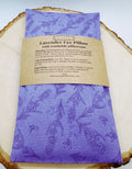 Handmade Weighted Lavender Eye Pillow for Yoga, Headache Relief, Washable Cover, Lavender field purple