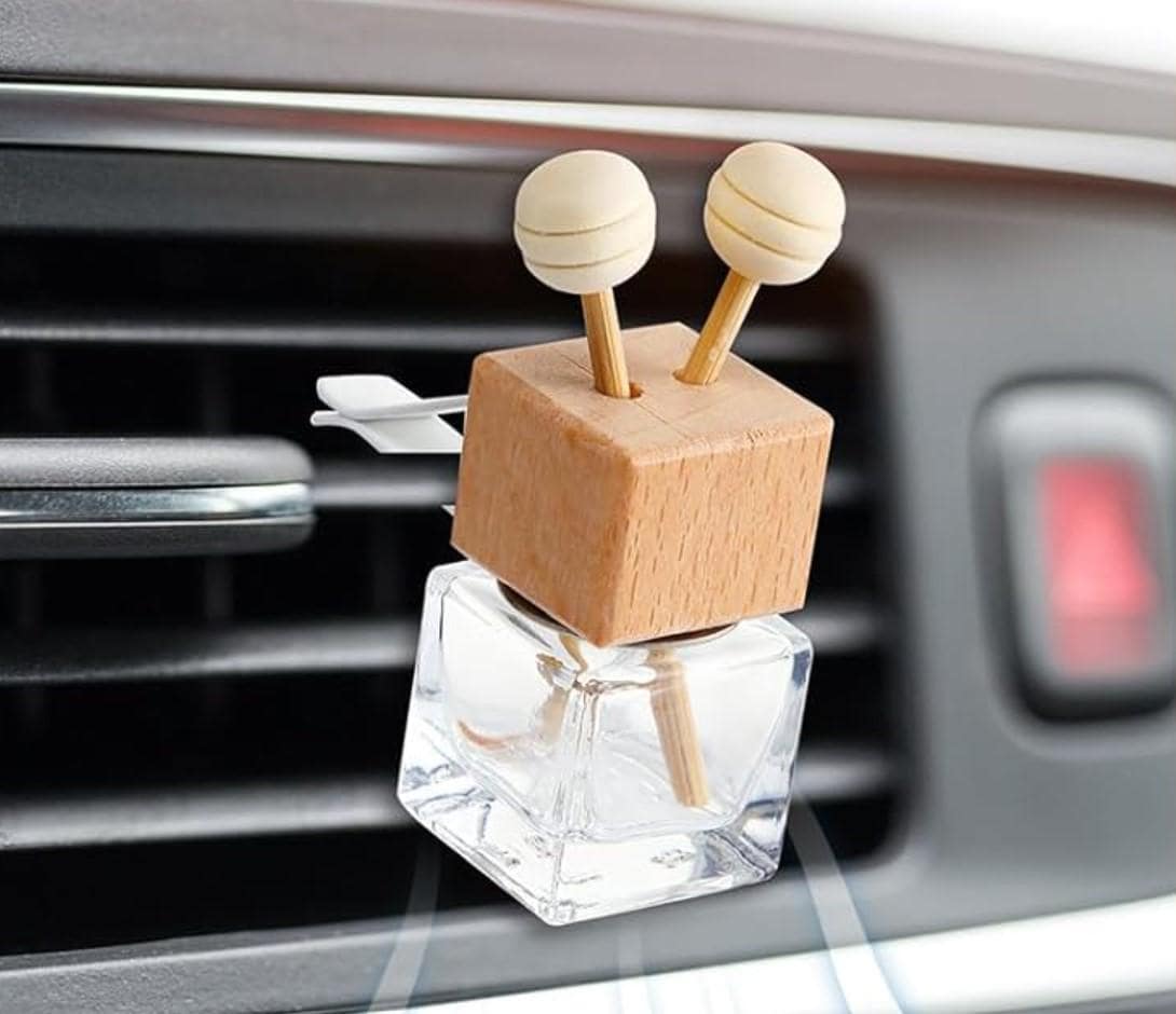 Car Reed Diffuser: Lavender, White Tea & Mint Essential Oils - Aromatherapy
