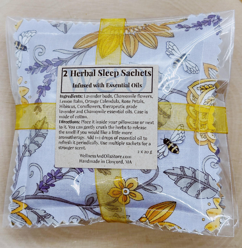 Handmade Sleep Sachet Gift Set: Herbal Aromatherapy