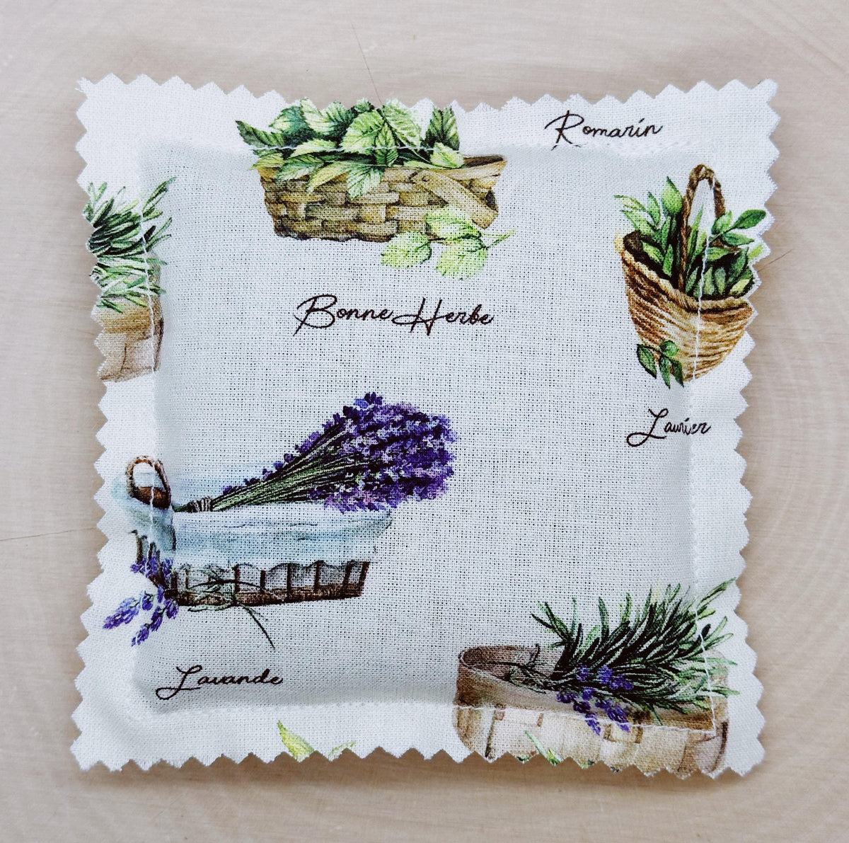 Herbes de Provence Sachet with Essential Oils handmade Natural Freshener French Countryside scent