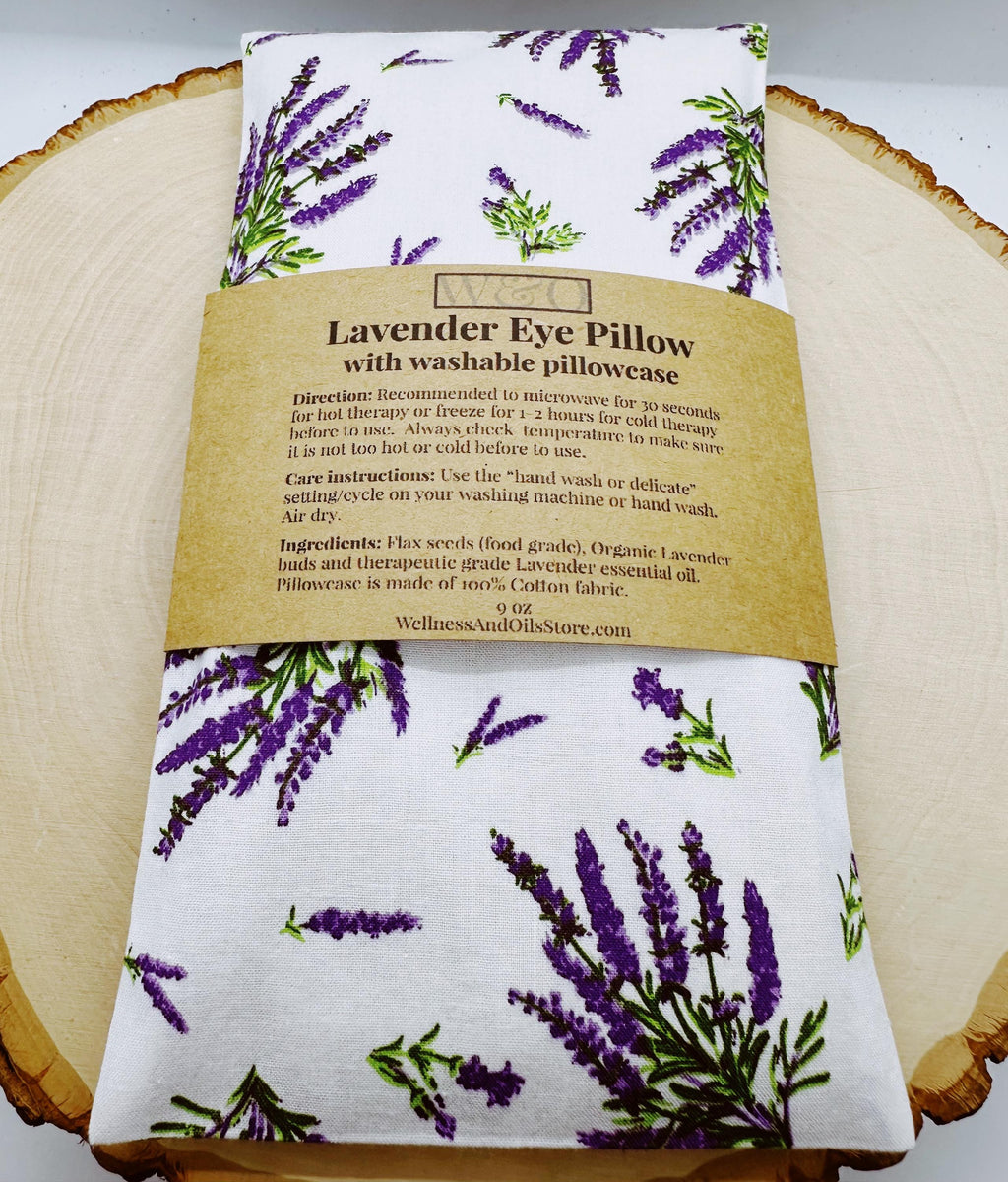 Handmade Lavender Eye Pillow: Weighted Cotton, Headache & Stress Relief