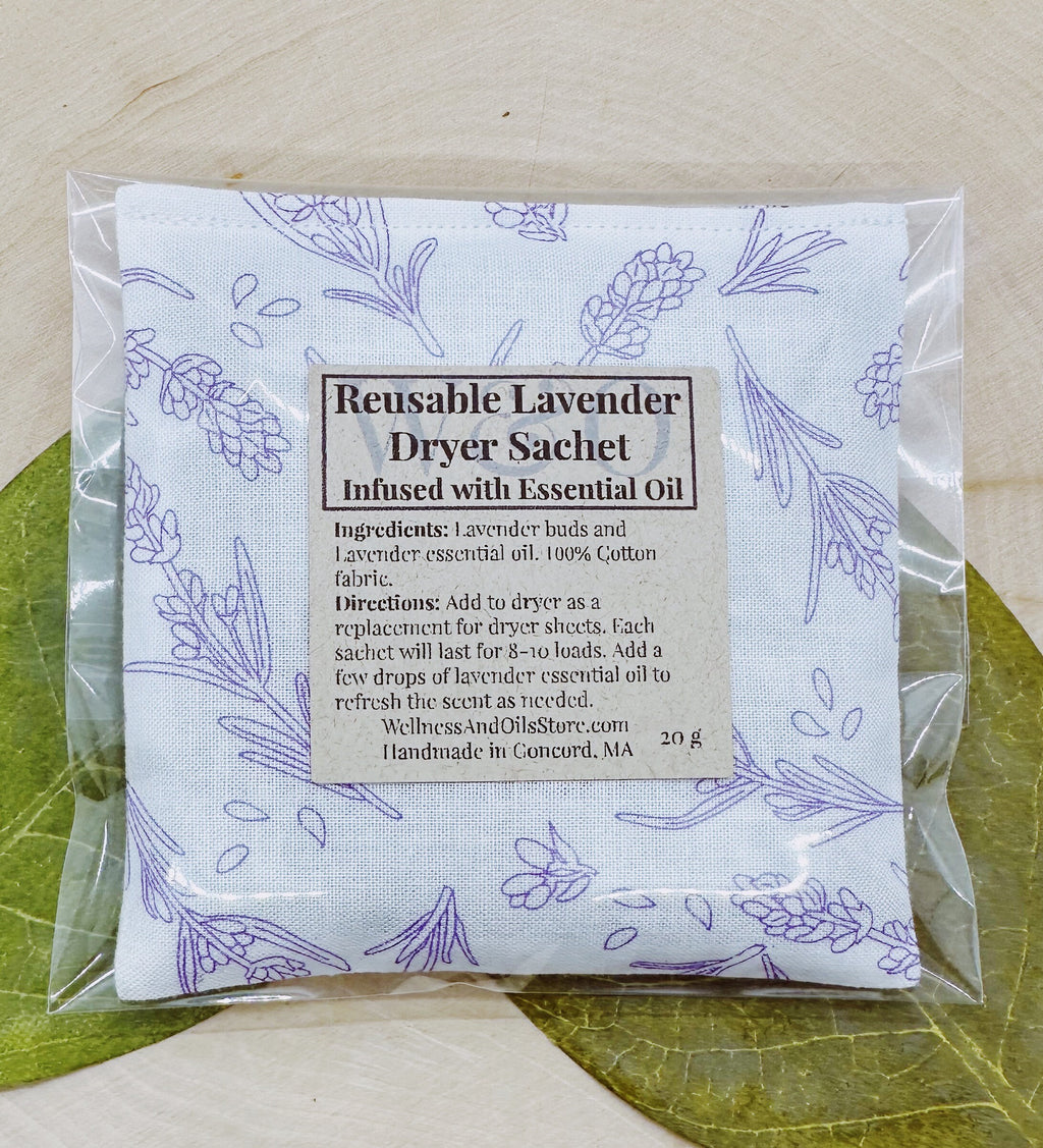 Lavender Dryer Sachet: Reusable Cotton Bag, Eco-Friendly Aromatherapy