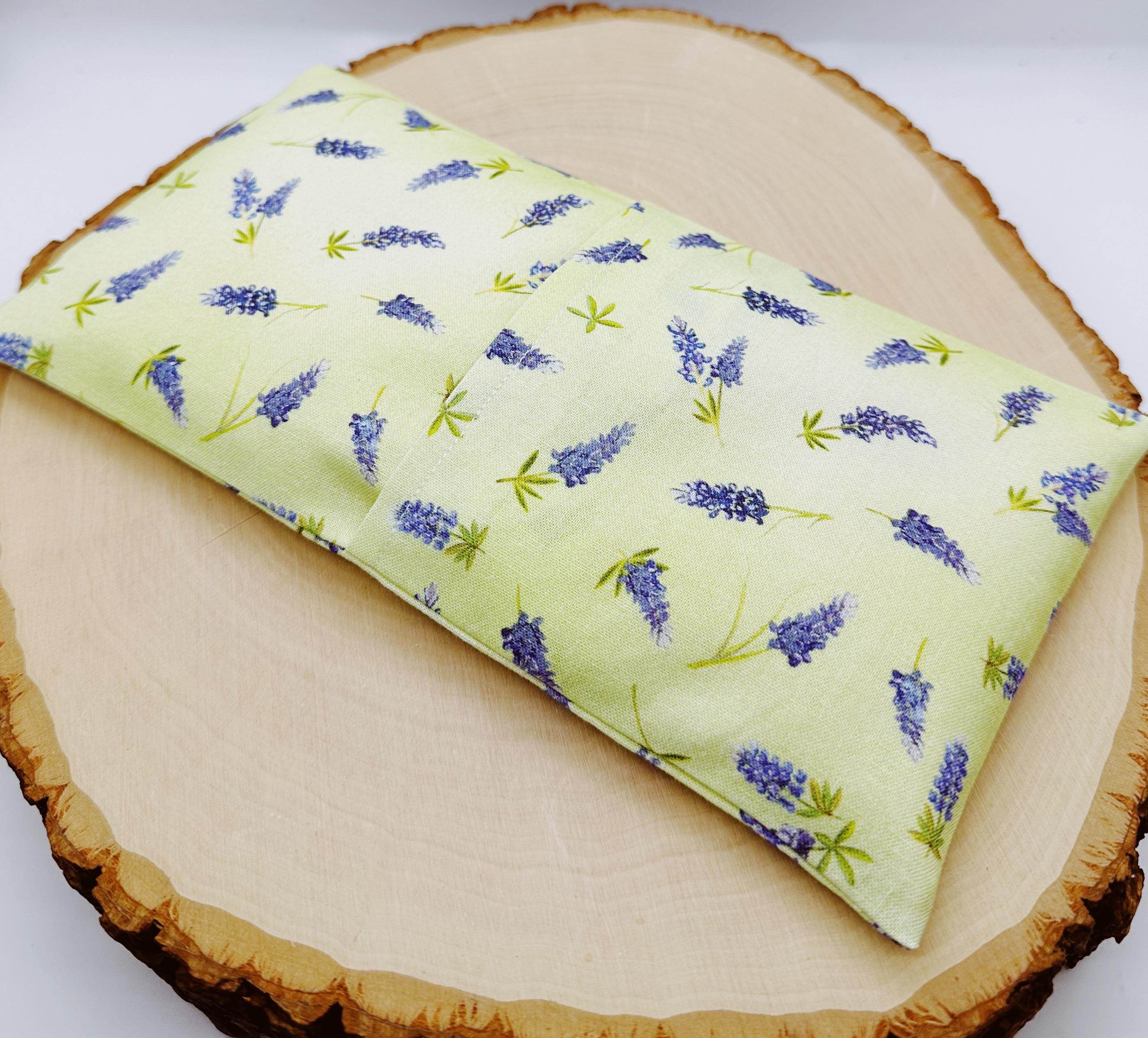 Handmade Lavender Eye Pillow: Weighted Cotton, Headache & Stress Relief Green Lavender