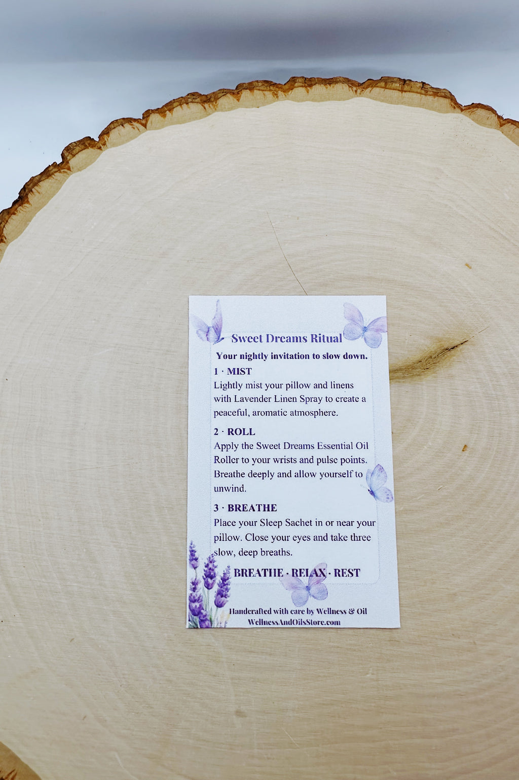 Sweet Dreams Lavender Sleep Gift Set – Bedtime Ritual, Linen Spray, Essential Oil Roller & Sleep Sachet, Self Care Gift for Her