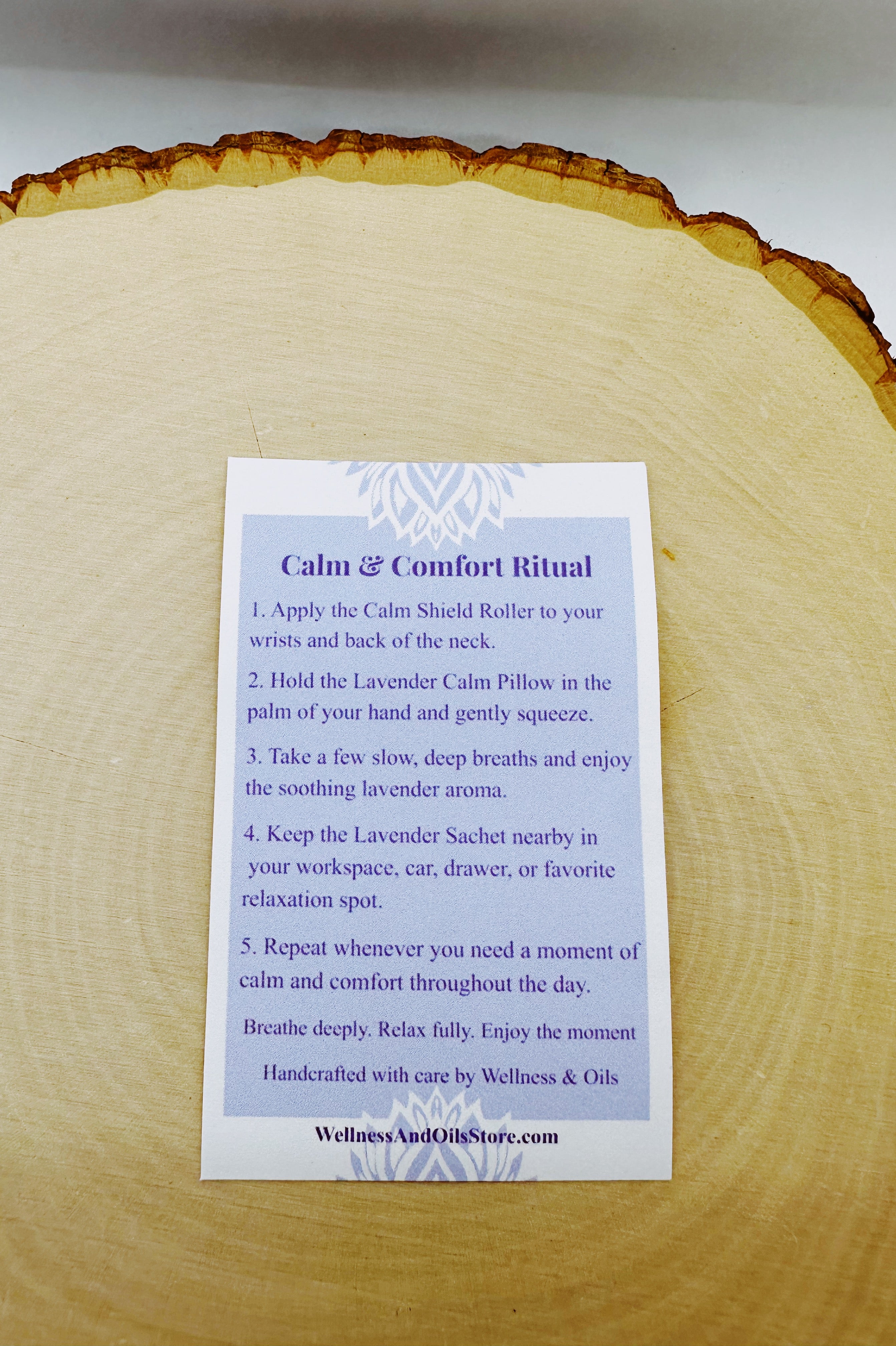 Calm & Comfort Ritual Set, Lavender Gift Set, Self Care Gift for Her, Calm Pillow, Lavender Sachet, Essential Oil Roller