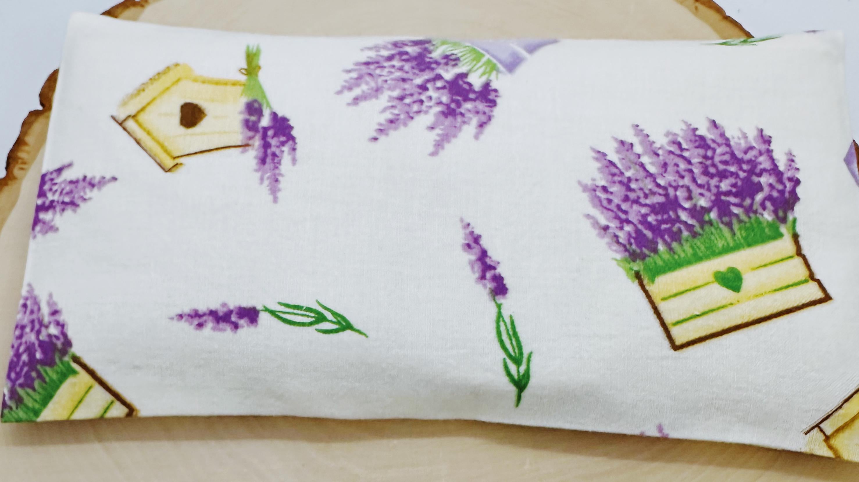Handmade Lavender Eye Pillow: Weighted Aromatherapy, Washable Cotton Cover