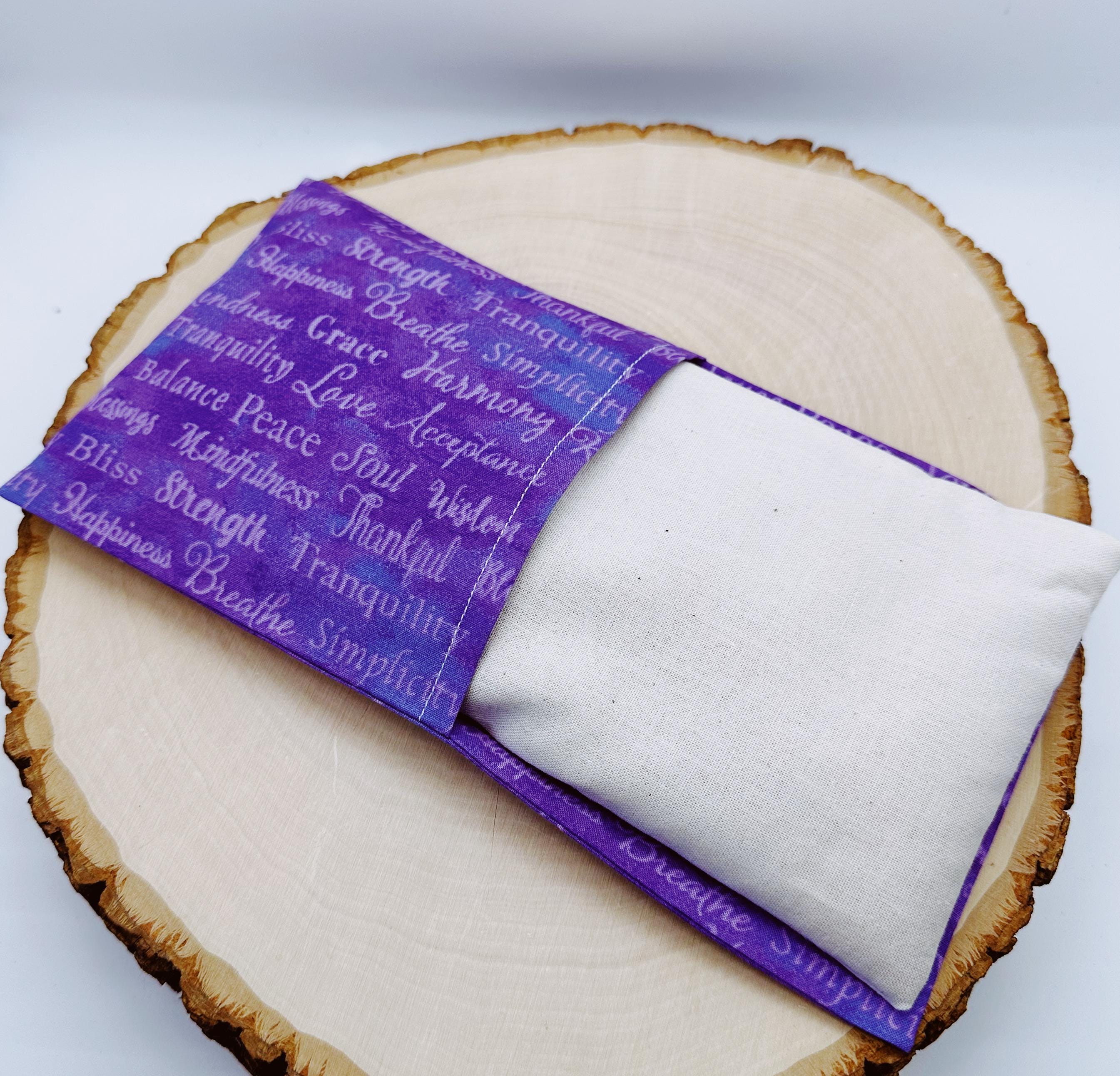 Handmade Lavender Eye Pillow: Weighted Cotton, Headache & Stress Relief