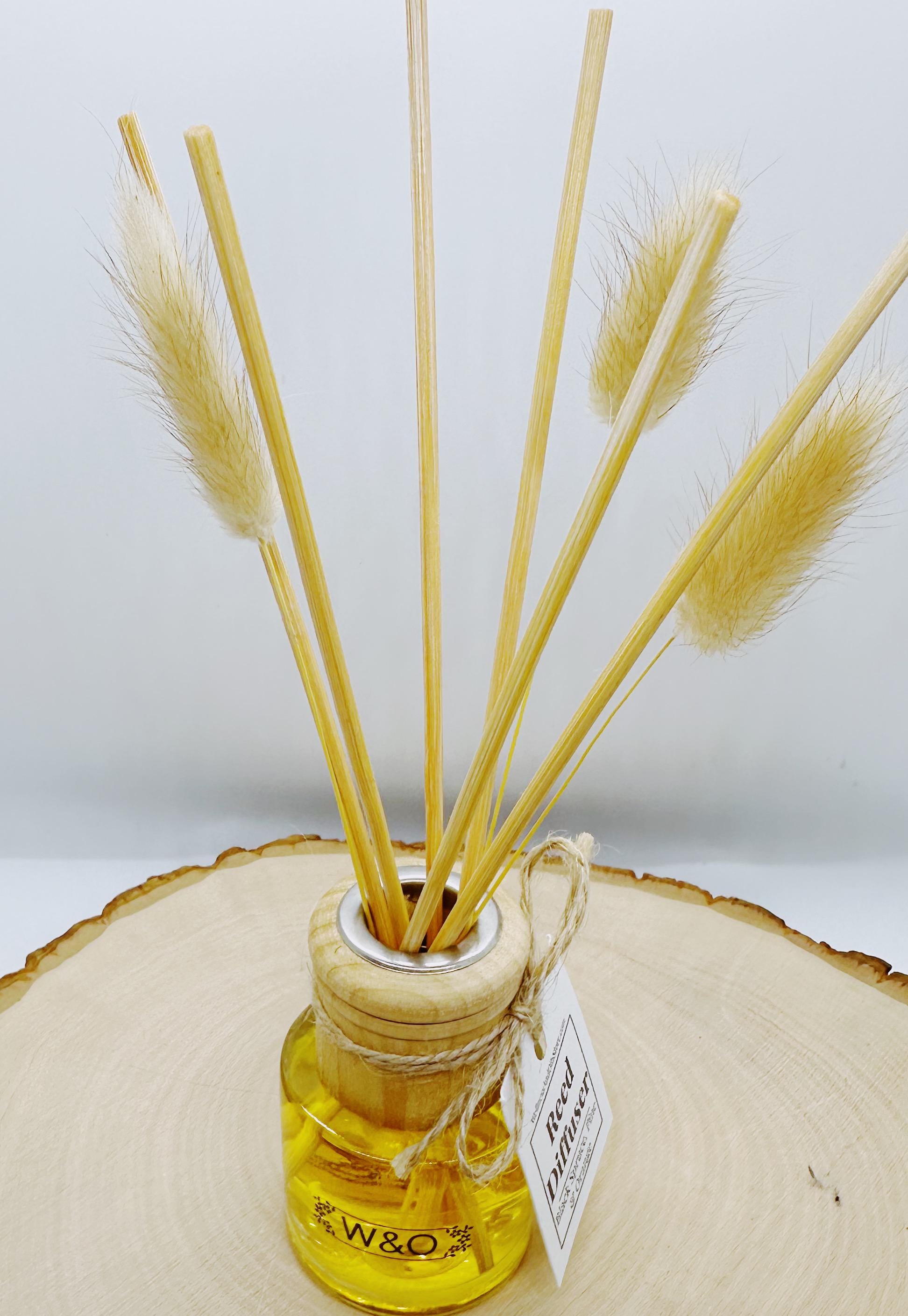 Black Spruce Reed Diffuser: Orange & Pine Essential Oils, Eco-Friendly