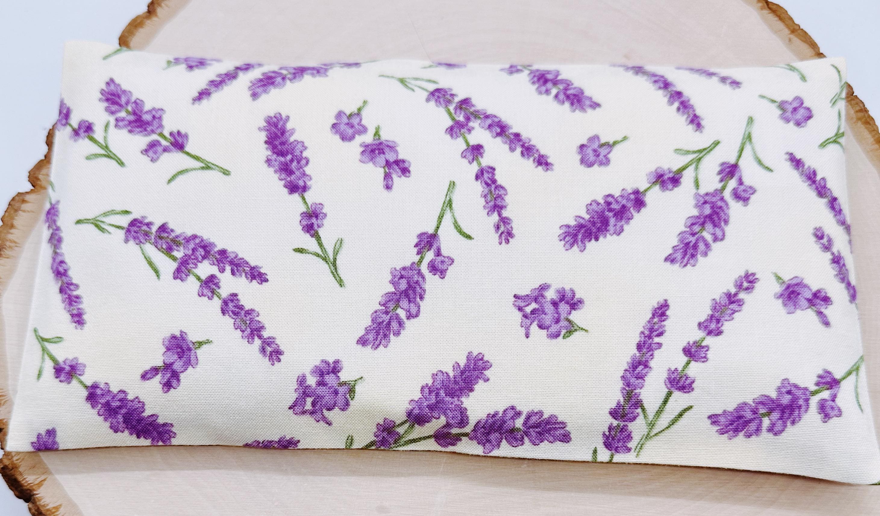 Handmade Lavender Eye Pillow: Weighted Aromatherapy, Washable Cover