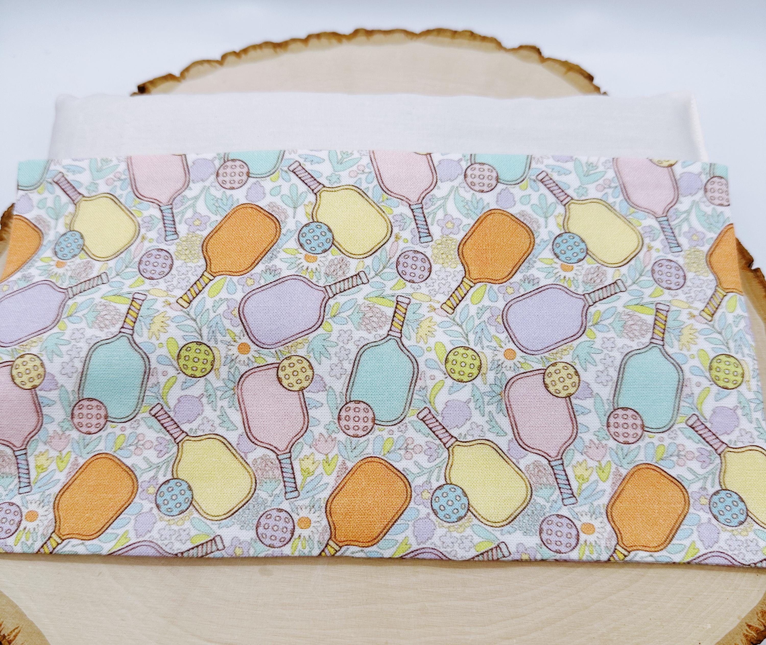 Pickleball Garden Lavender Eye Pillow: Weighted Cotton Comfort, Washable