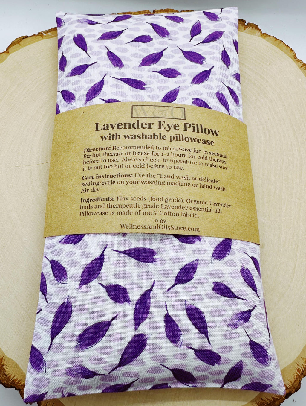 Handmade Lavender Eye Pillow: Weighted Cotton, Headache & Stress Relief