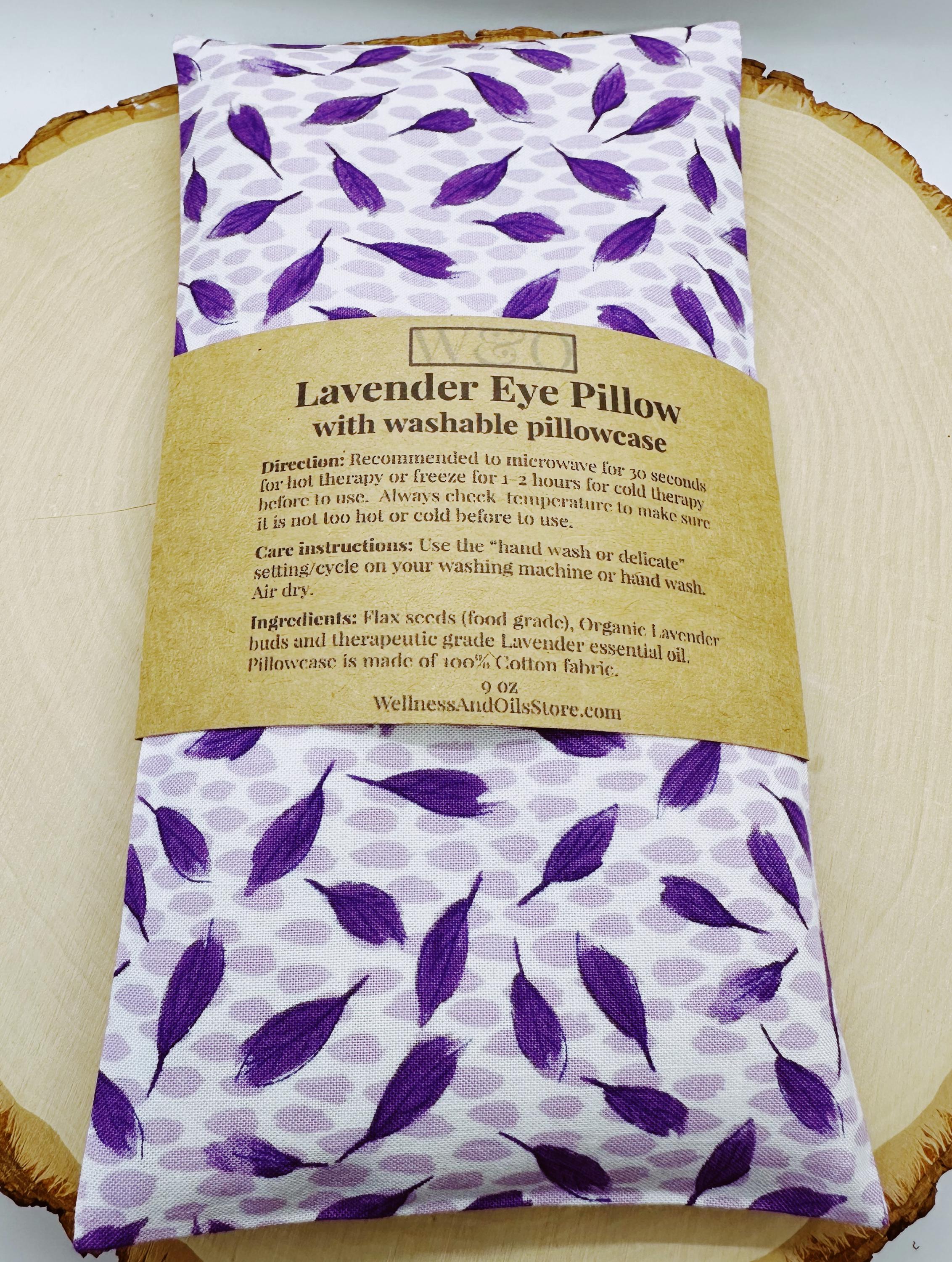 Handmade Lavender Eye Pillow: Weighted Cotton, Headache & Stress Relief