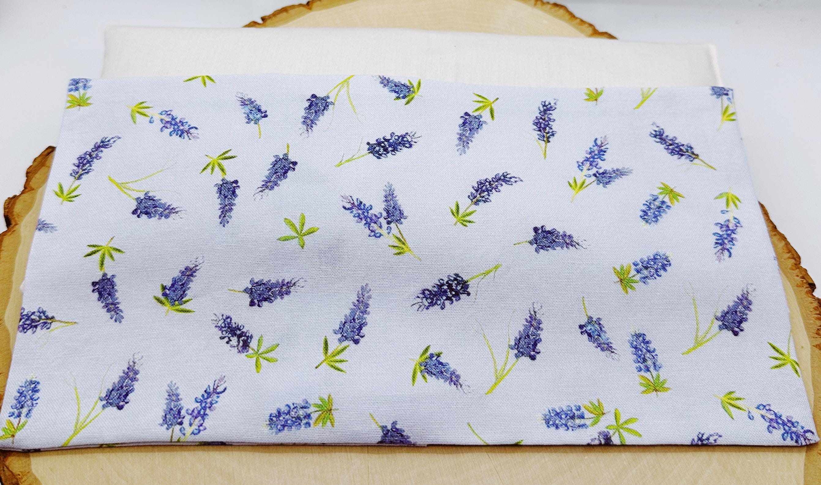 Handmade Lavender Eye Pillow: Weighted Cotton, Headache & Stress Relief, Light bleu lavender
