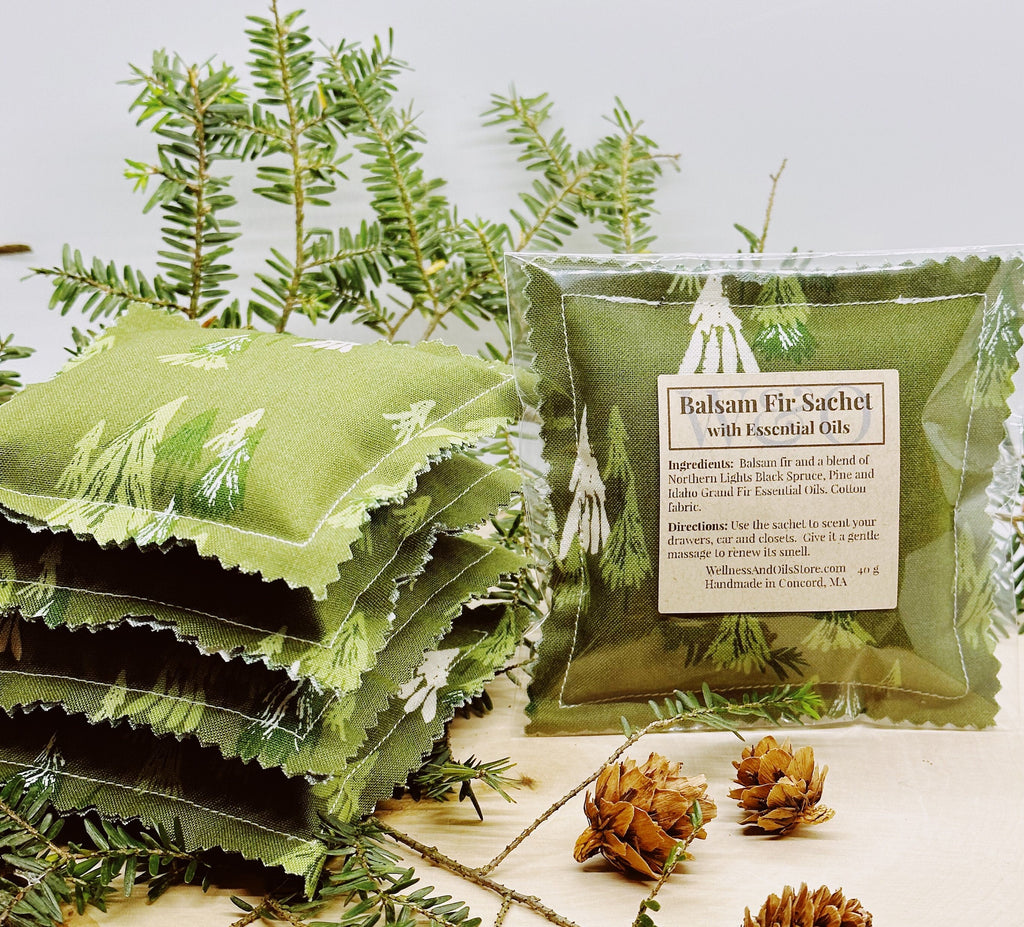 Balsam Fir Sachet: Green Trees