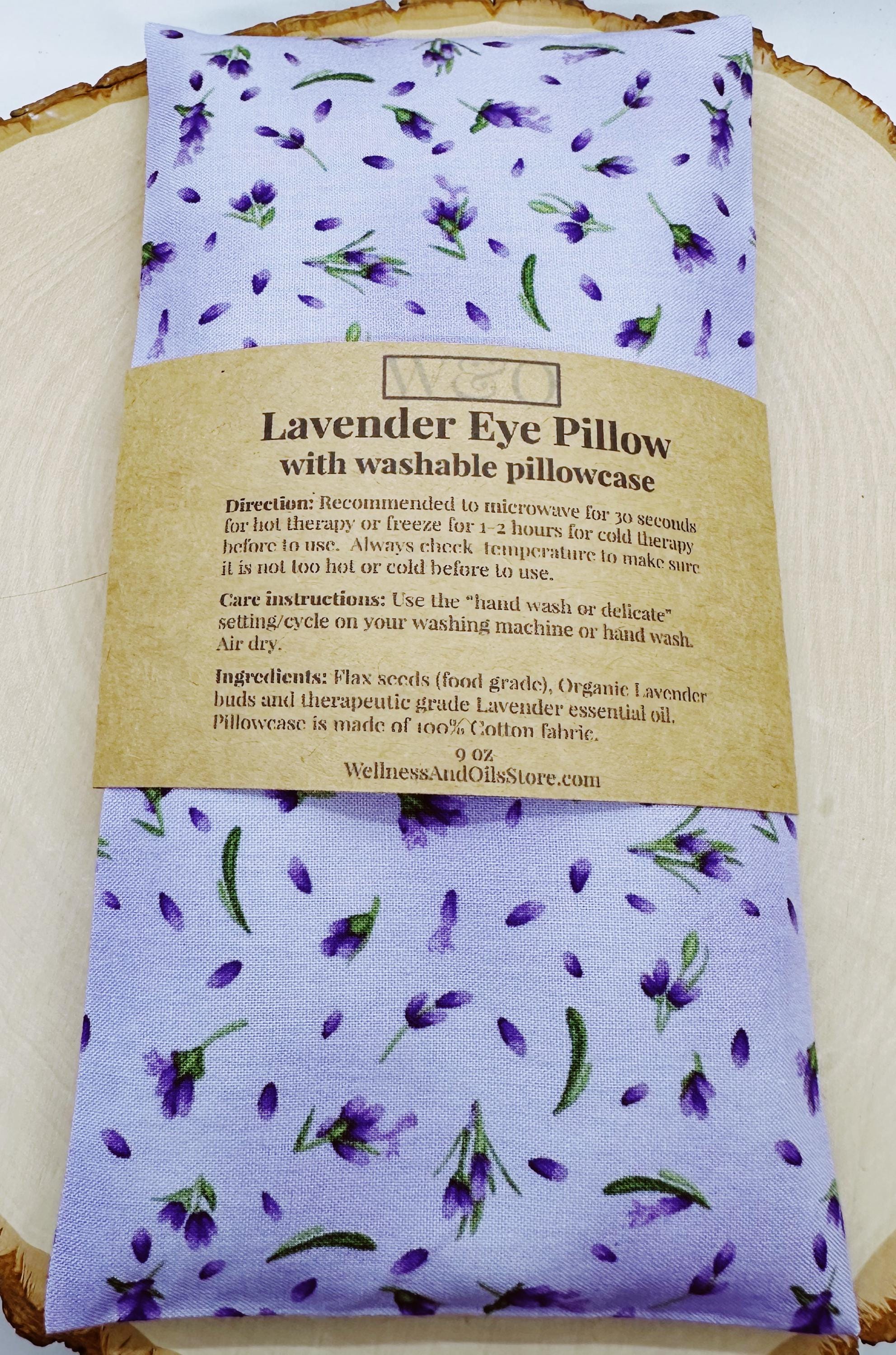 Handmade Lavender Eye Pillow: Weighted Cotton, Headache & Stress Relief