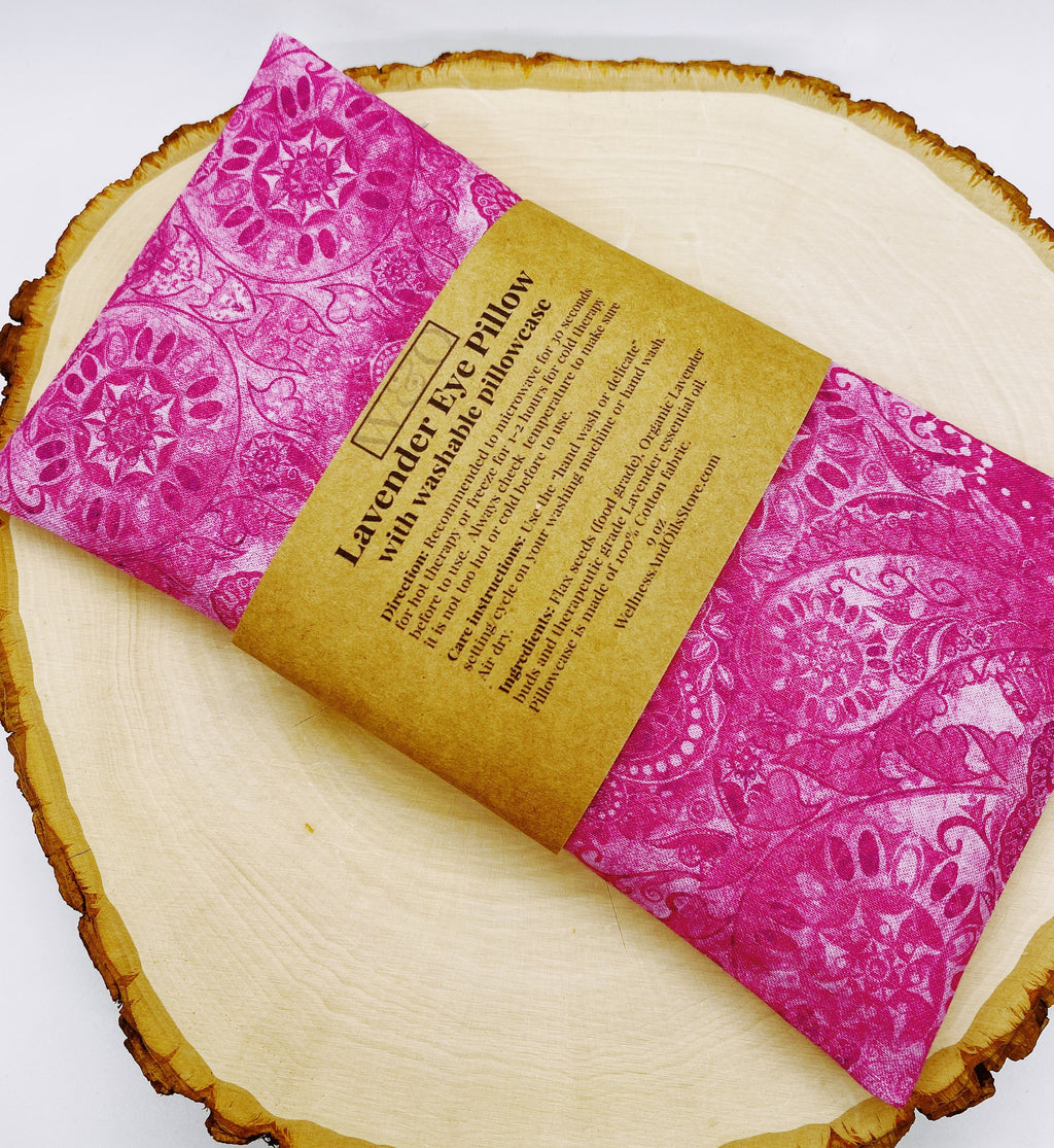 Lavender Eye Pillow and Essential Oil Duo for Aromatherapy and Relaxation