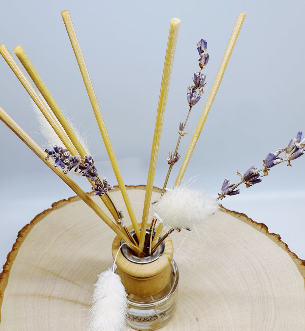 Reed Diffuser White Tea Lavender Mint - Spa Scent Eco-friendly Essential Oils Fragrance