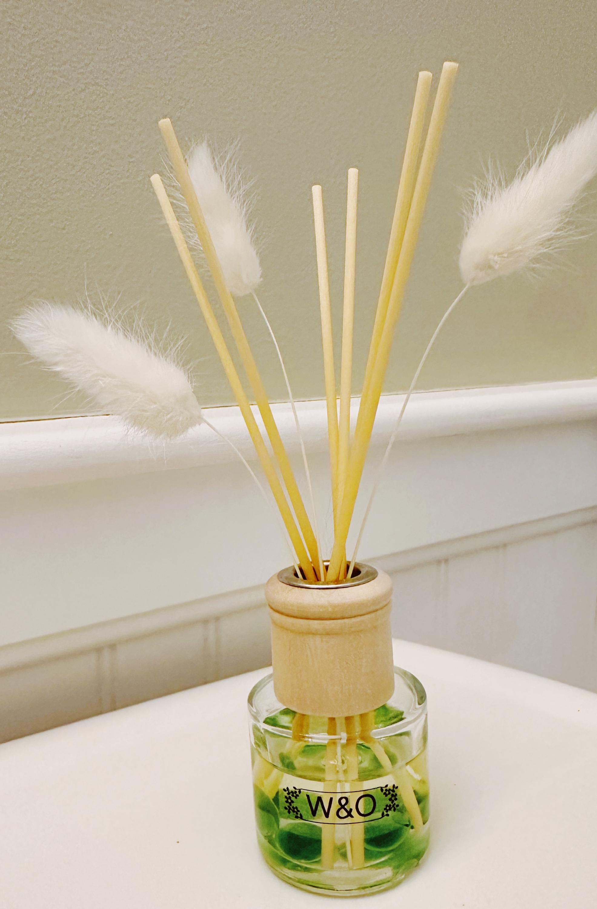 Reed Diffuser Cucumber Citrus Mint - Spa Scent Eco-friendly Essential Oils Fragrance